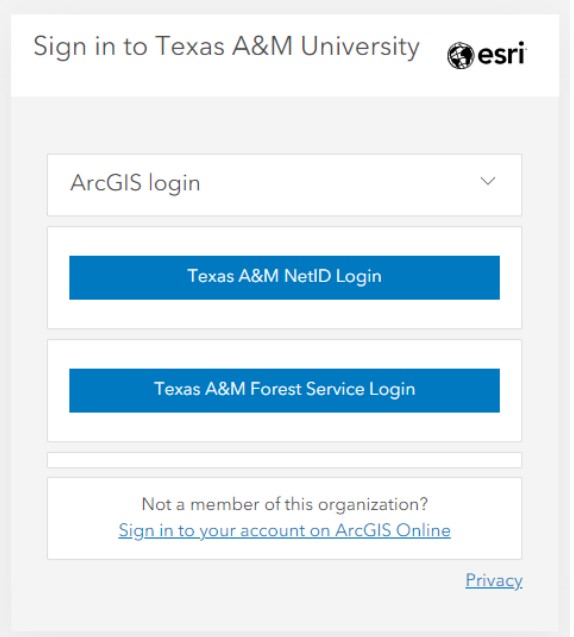 Creating your ArcGIS Online Account