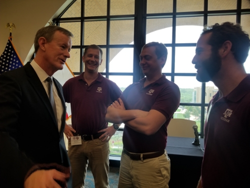 TAMUG SVA members visit with Admiral William H. McRaven